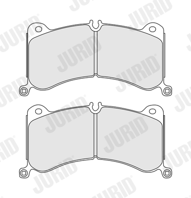 Brake Pad Set, disc brake - 574236J JURID