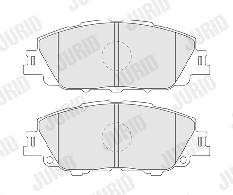 Brake Pad Set, disc brake - 574250J JURID