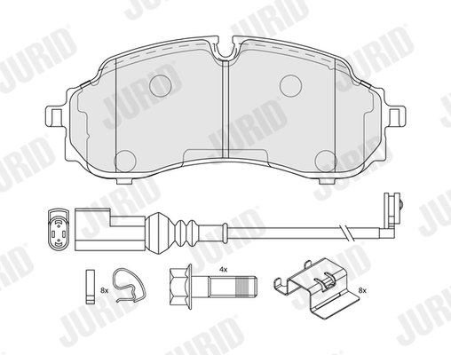 Brake Pad Set, disc brake - 574267J JURID