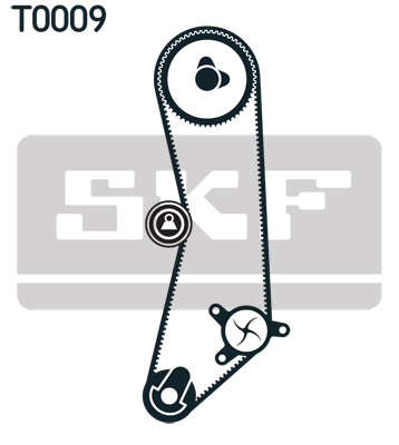 Water Pump & Timing Belt Set - VKMC 02200 SKF
