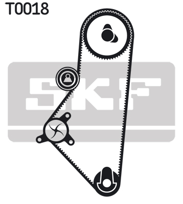 Water Pump & Timing Belt Set - VKMC 03201-1 SKF
