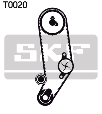 Водяной насос + комплект зубчатого ремня - VKMC 01031 SKF