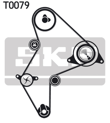 Timing Belt Set - VKMA 03251 SKF