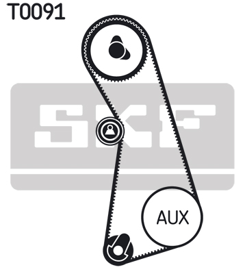 Timing Belt Set - VKMA 01003 SKF