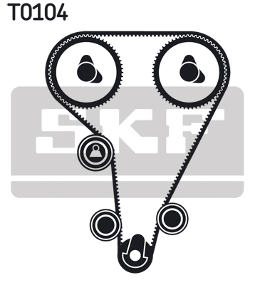 Water Pump & Timing Belt Set - VKMC 04212 SKF