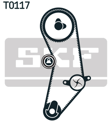 Water Pump & Timing Belt Set - VKMC 02201 SKF
