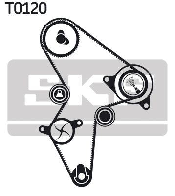 Timing Belt Set - VKMA 03121 SKF