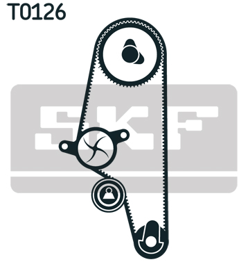Water Pump & Timing Belt Set - VKMC 01106-2 SKF