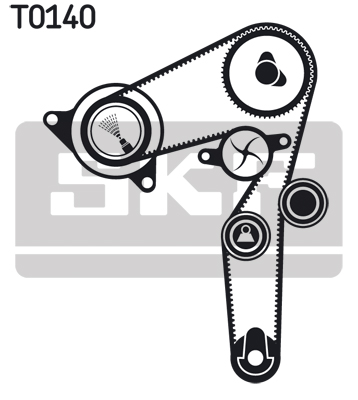 Water Pump & Timing Belt Set - VKMC 02198 SKF