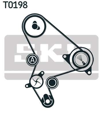 Water Pump & Timing Belt Set - VKMC 03266 SKF