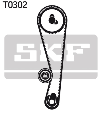 Комплект ремня ГРМ - VKMA 97503 SKF