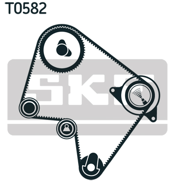 Water Pump & Timing Belt Set - VKMC 96010 SKF