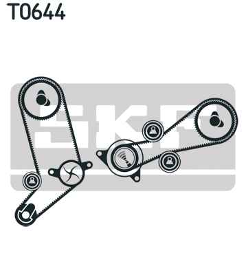 Комплект ремня ГРМ - VKMA 01258 SKF