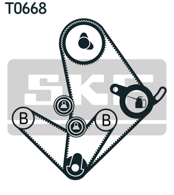 Timing Belt Set - VKMA 95014 SKF