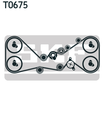 Timing Belt Set - VKMA 98114 SKF