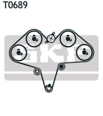 Комплект ремня ГРМ - VKMA 95039 SKF