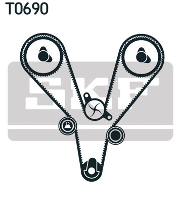 Timing Belt Set - VKMA 95657 SKF