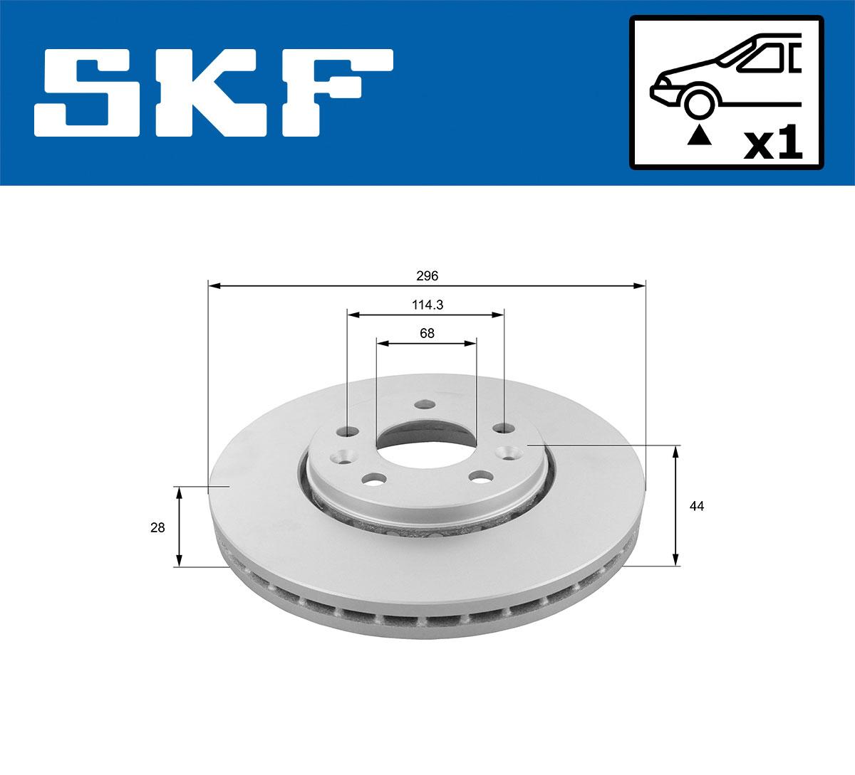 Brake Disc - VKBD 80030 V1 SKF