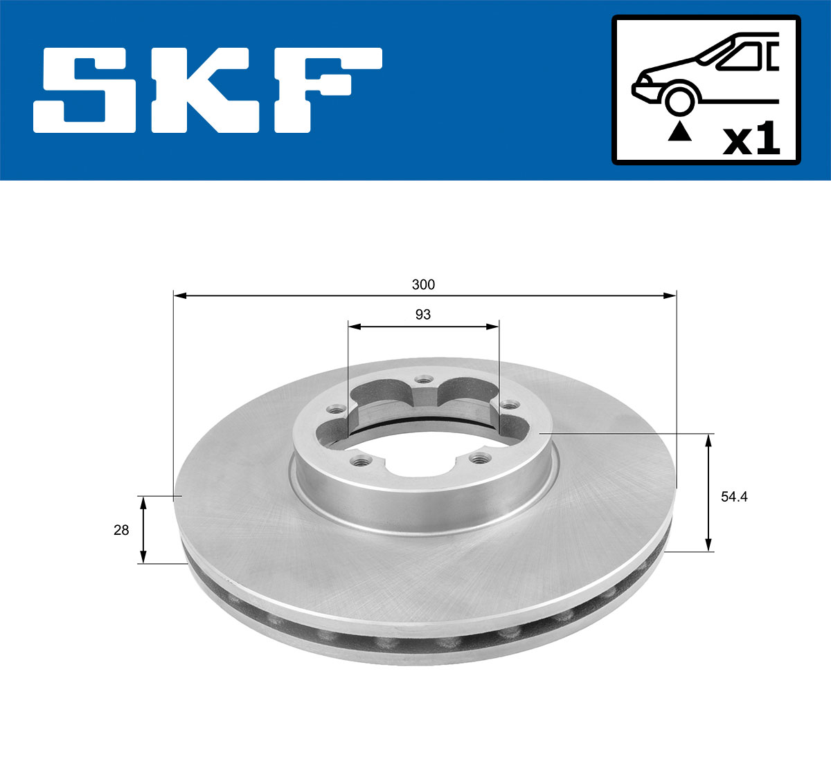 Brake Disc - VKBD 80108 V1 SKF