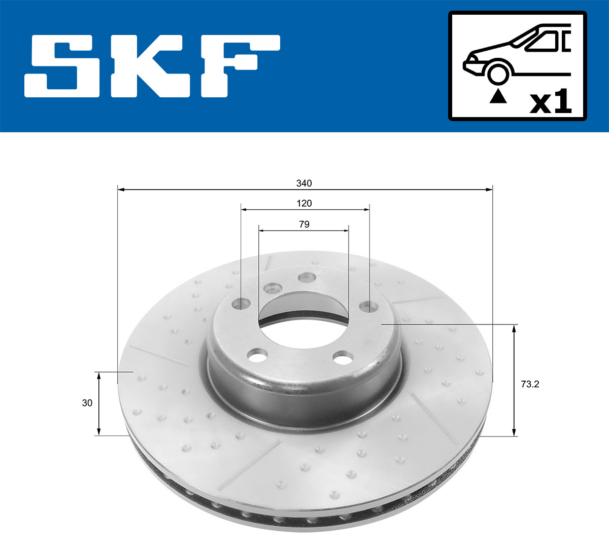 Discofreno - VKBD 80246 V1 SKF