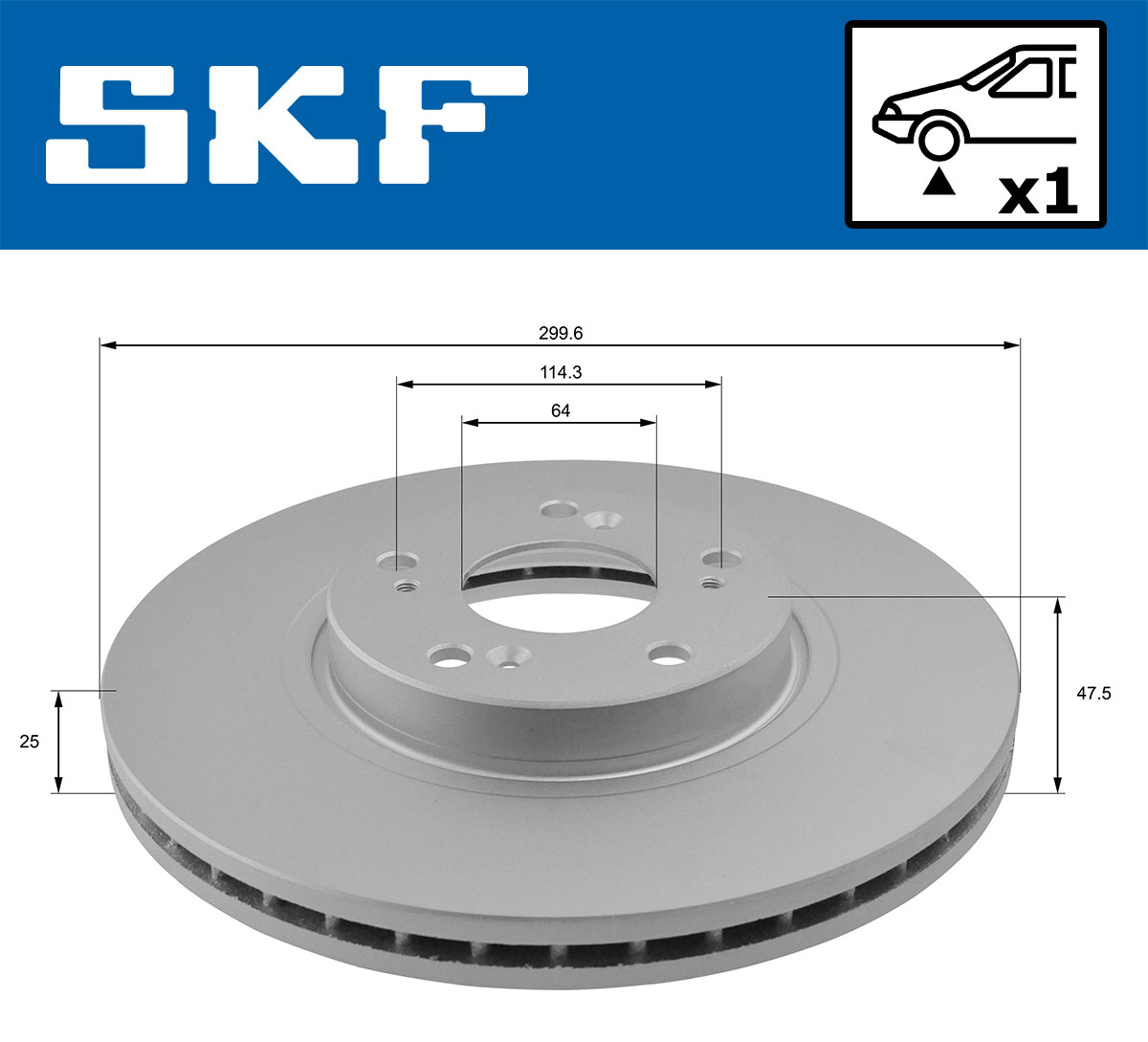 Discofreno - VKBD 80267 V1 SKF