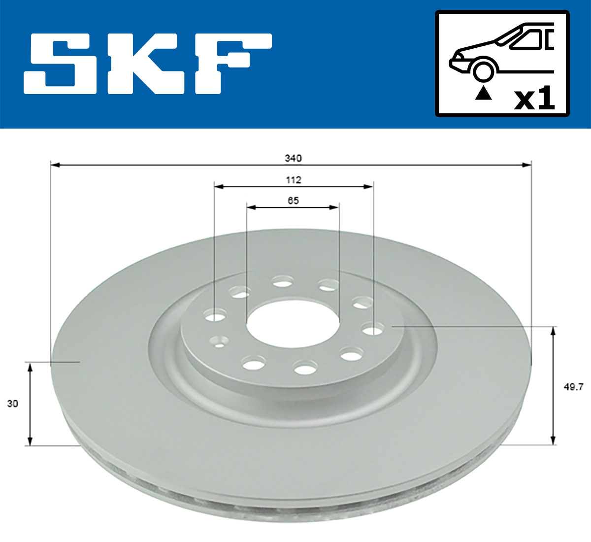 Brake Disc - VKBD 80292 V1 SKF