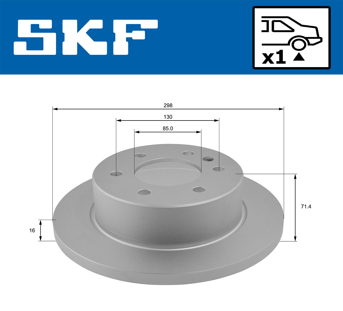 Brake Disc - VKBD 90032 S1 SKF