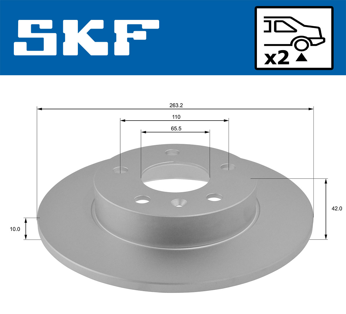 Brake Disc - VKBD 90115 S2 SKF