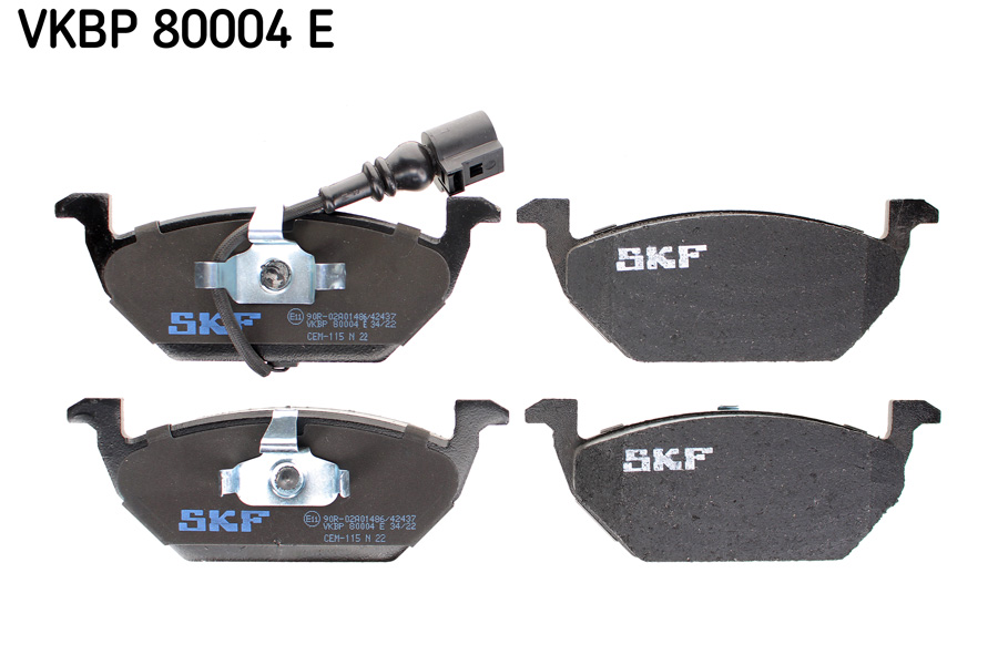 Brake Pad Set, disc brake - VKBP 80004 E SKF