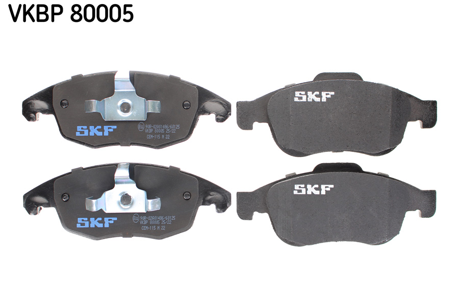 Brake Pad Set, disc brake - VKBP 80005 SKF