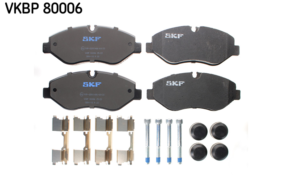 Brake Pad Set, disc brake - VKBP 80006 SKF