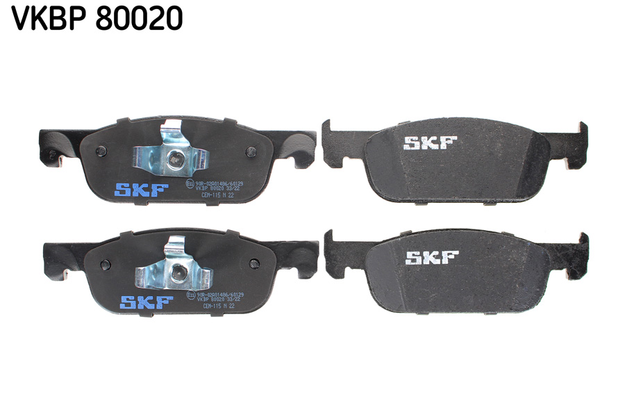 Brake Pad Set, disc brake - VKBP 80020 SKF
