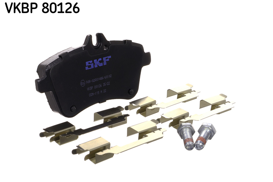 Brake Pad Set, disc brake - VKBP 80126 SKF