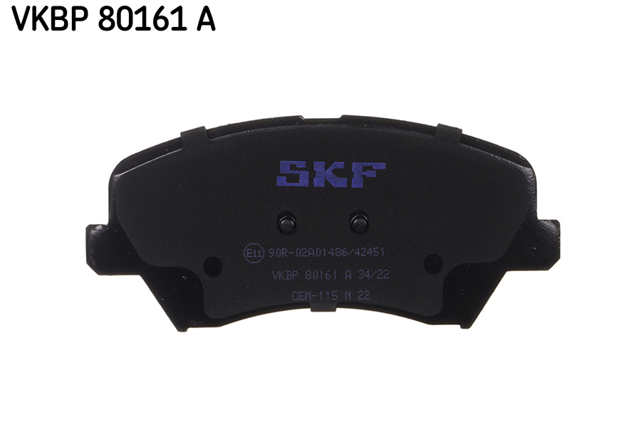 Brake Pad Set, disc brake - VKBP 80161 A SKF