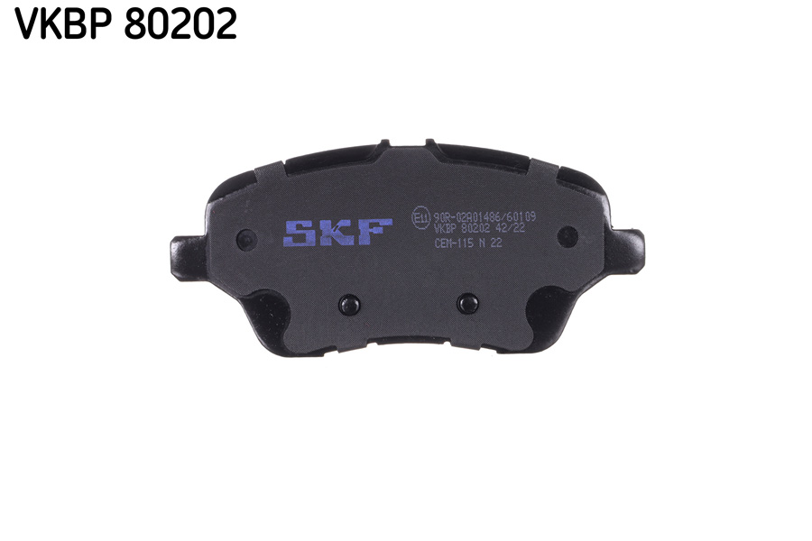 Brake Pad Set, disc brake - VKBP 80202 SKF