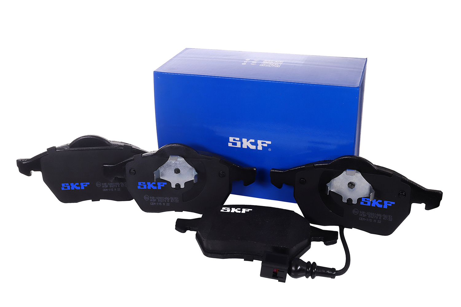 stabdžių trinkelių rinkinys, diskinis stabdys - VKBP 80270 E SKF