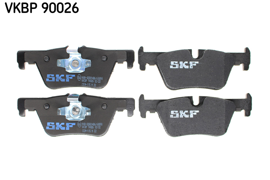 Brake Pad Set, disc brake - VKBP 90026 SKF