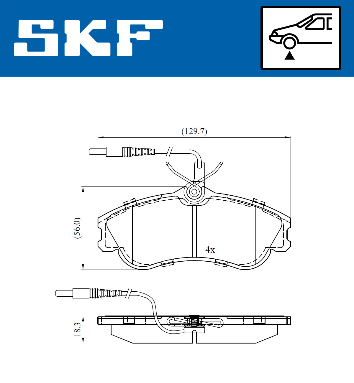 Brake Pad Set, disc brake - VKBP 80281 E SKF