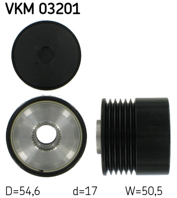 Alternator Freewheel Clutch - VKM 03201 SKF