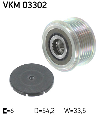 Механизм свободного хода генератора - VKM 03302 SKF