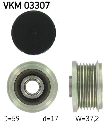 Alternator Freewheel Clutch - VKM 03307 SKF