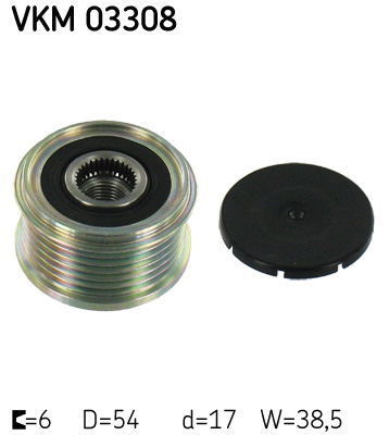 Alternator Freewheel Clutch - VKM 03308 SKF
