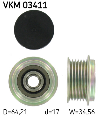 Alternator Freewheel Clutch - VKM 03411 SKF