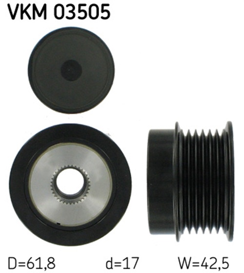 Alternator Freewheel Clutch - VKM 03505 SKF
