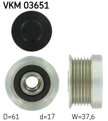 Механизм свободного хода генератора - VKM 03651 SKF
