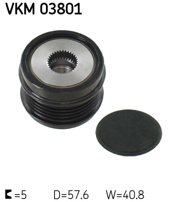 Alternator Freewheel Clutch - VKM 03801 SKF