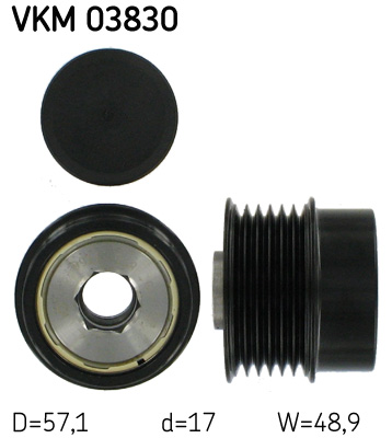 Alternator Freewheel Clutch - VKM 03830 SKF