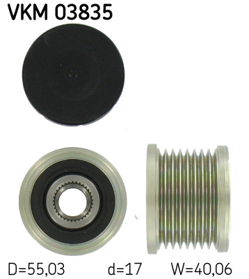 Alternator Freewheel Clutch - VKM 03835 SKF