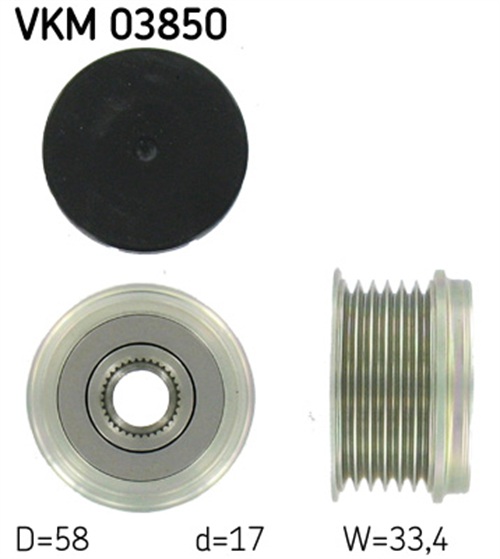 Alternator Freewheel Clutch - VKM 03850 SKF