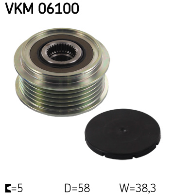 Alternator Freewheel Clutch - VKM 06100 SKF